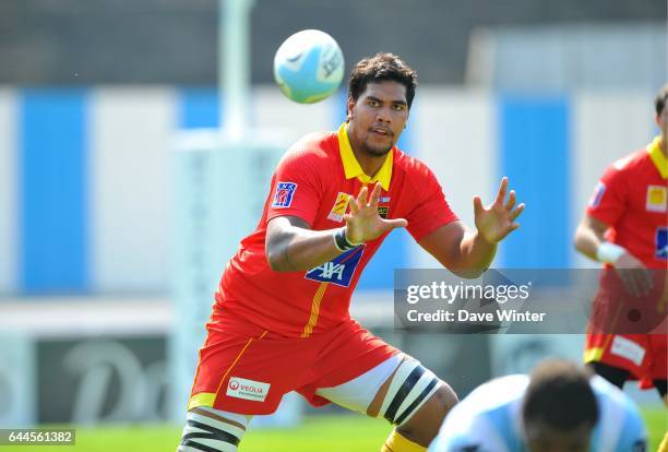 Romain TAOFIFENUA - - Racing Metro 92 / Perpignan - 2e journee Top 14, Photo : Dave Winter / Icon Sport