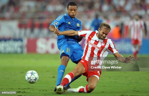 Loic REMY / Olof MELLBERG - - Olympiakos / Marseille - Champions League, Photo: Dave Winter / Icon Sport