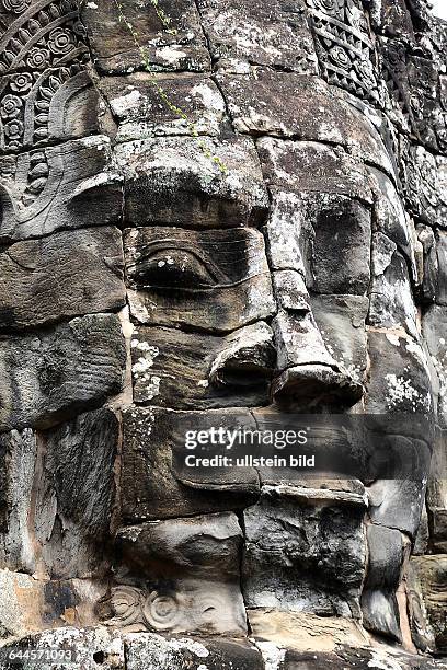 Gesicht des Bodhisattva Lokeshvara in Bayon - Angkor Thom - Kambodscha