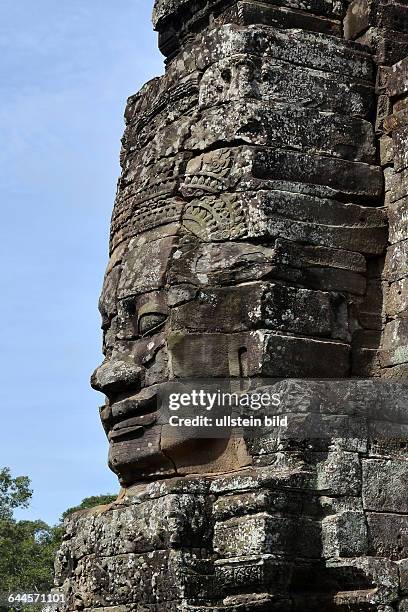 Gesicht des Bodhisattva Lokeshvara in Bayon - Angkor Thom - Kambodscha