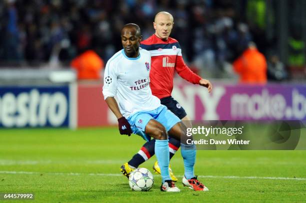 Didier ZOKORA / Florent BALMONT - - Lille / Trabzonspor - Champions League 2011/2012. Photo: Dave Winter / Icon Sport.