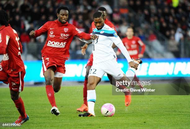 Aurelien CHEDJOU / Bennard KUMORDZI - - Dijon / Lille - 33e journee Ligue 1, Photo : Dave Winter / Icon Sport