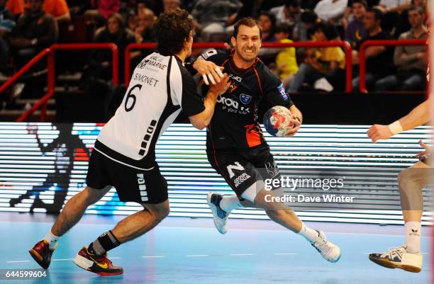 Michael GUIGOU / Diego SIMONET - - Ivry / Montpellier - finale Coupe de France de Handball - Bercy, Photo: Dave Winter / Icon Sport