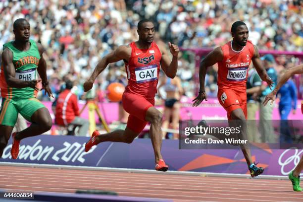 Tyson GAY - 100m hommes- 1er tour - - Jeux Olympiques Londres 2012. Photo: Dave Winter / Icon Sport.