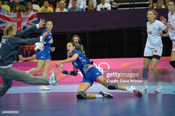 Camille AYGLON / Sonja BARJAKTROVIC - 1/4 de finale - - Jeux Olympiques Londres 2012. Photo: Dave Winter / Icon Sport.