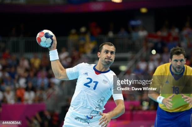 Michael GUIGOU - - France / Suede - Finale Handball - Jeux Olympiques 2012 - Londres - Photo: Dave Winter / Icon Sport.