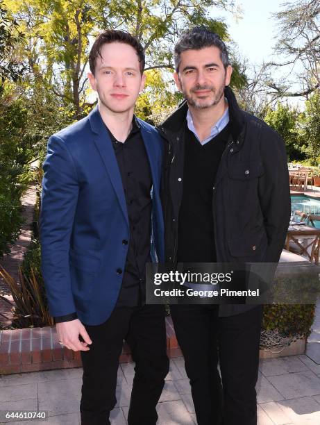 Actor Mark O'Brien and Marc Hamou attend the Canadian Brunch Reception Honoring Canadian Nominees For The 89th Academy Awards And The 32nd Film...