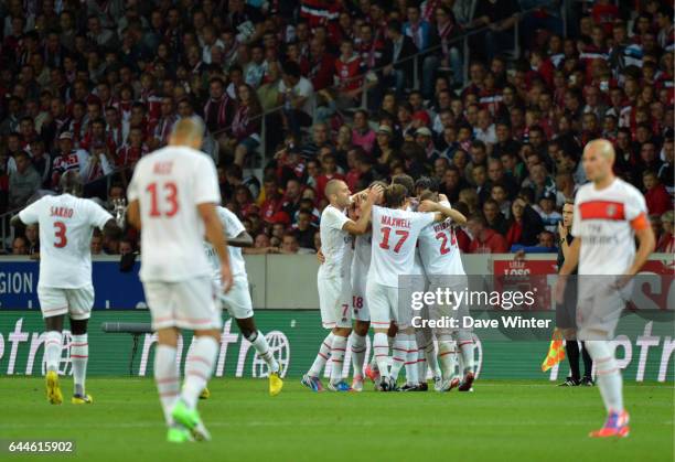 Joie Zlatan IBRAHIMOVIC - - Lille / PSG - 3eme journee de Ligue 1 - 2012/2013 - Photo : Dave WInter / Icon Sport