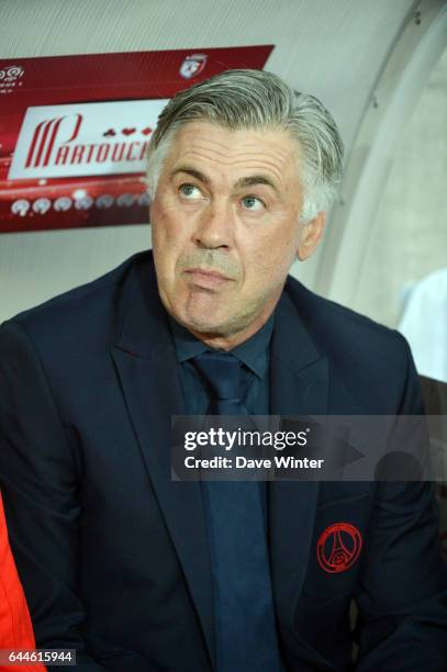 Carlo ANCELOTTI - - Lille / PSG - 3eme journee de Ligue 1 - 2012/2013 - Photo : Dave WInter / Icon Sport