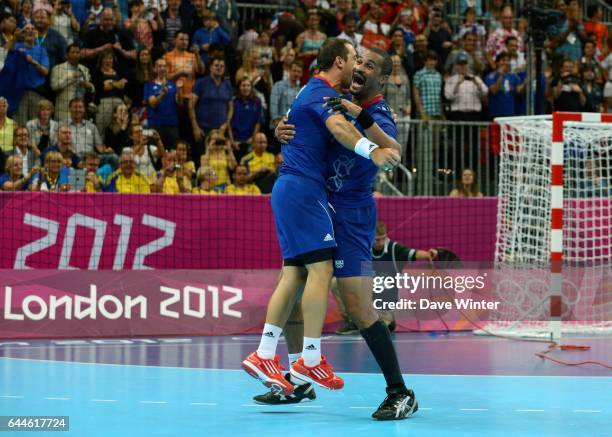 Didier DINART / Michael GUIGOU - - France / Croatie - 1/2 finale - Jeux Olympiques Londres 2012, Photo: Dave Winter / Icon Sport