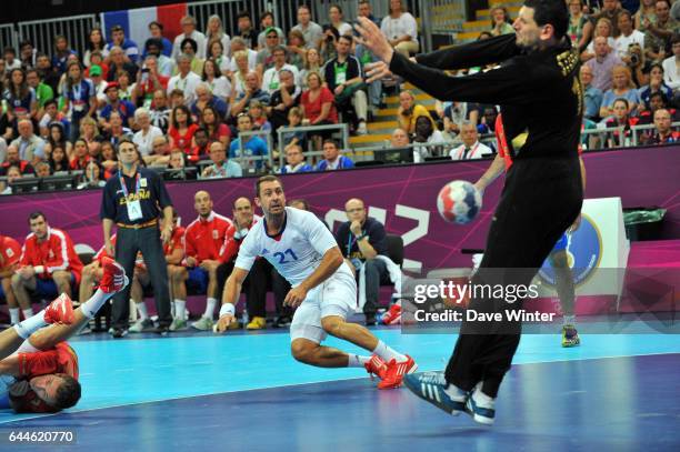 Michael GUIGOU - - Handball - France / Espagne - 1/4Finale - Jeux Olympiques 2012 - Londres, Photo: Dave Winter / Icon Sport