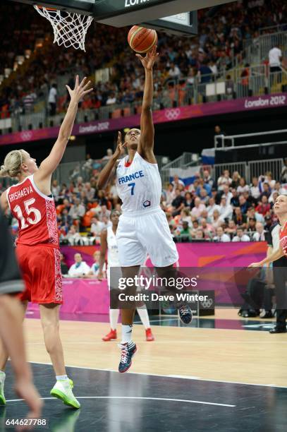 Sandrine GRUDA - - France / Russie - Tour preliminaire, groupe B - Jeux Olympiques Londres 2012. Photo: Dave Winter / Icon Sport.