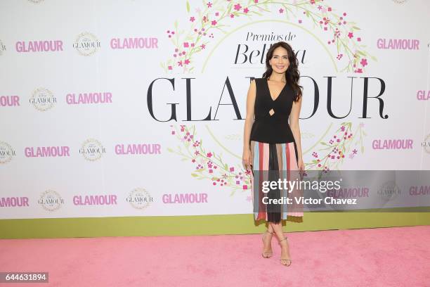 Adriana Louvier attends the Glamour Mexico magazine Beauty Awards 2016 at Jardin Versal on February 23, 2017 in Mexico City, Mexico.