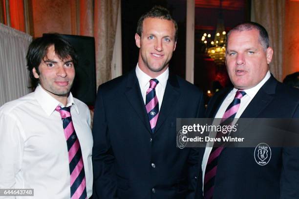 Christophe DOMINICI / Mark GASNIER / Ewan McKENZIE - - Diner du Stade Francais, Photo: Dave Winter / Icon Sport