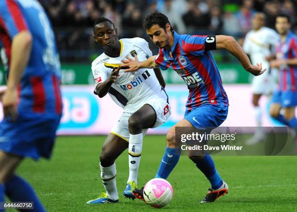 Nicolas SEUBE / Joseph LOPY - - Caen / Sochaux - 37eme journee de Ligue 1, Photo : Dave Winter / Icon Sport