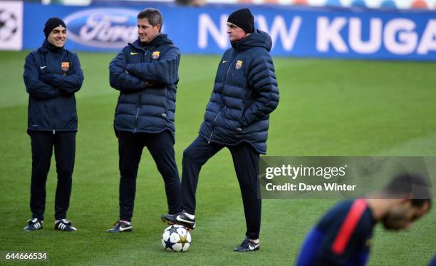 Tito VILANOVA - - Entrainement Barcelone avant PSG / Barcelone -Parc des Princes-, Photo : Dave Winter / Icon Sport