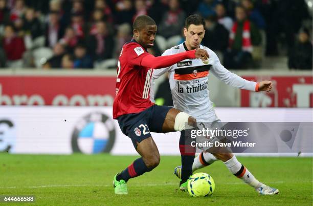 Aurelien CHEDJOU / Jeremie ALIADIERE - - Lille / Lorient - 31e journee de Ligue 1 , Photo: Dave Winter / Icon Sport