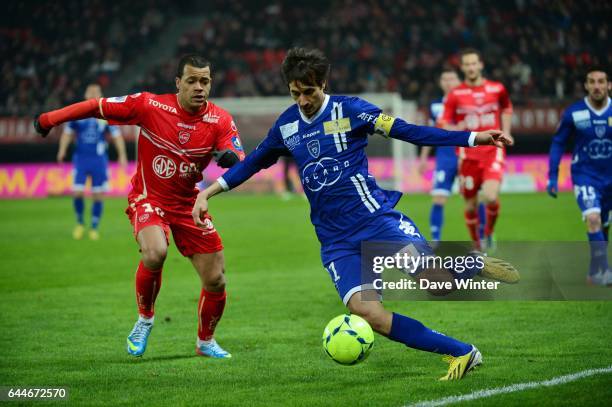 Mathieu DOSSEVI / Fethi HAREK - - Valenciennes / Bastia - 30eme Journee de Ligue 1, Photo : Dave Winter / Icon Sport