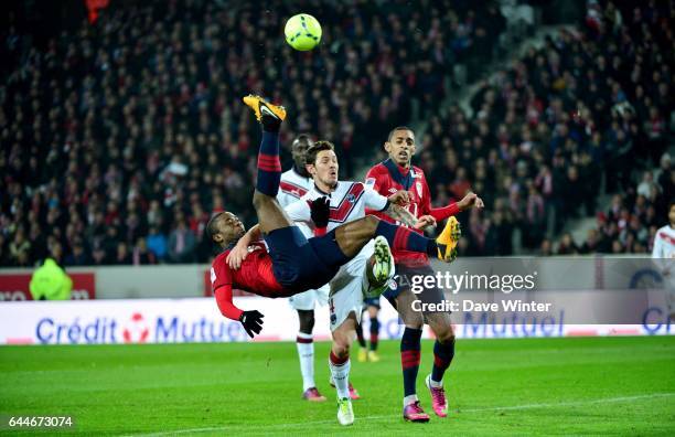 Aurelien CHEDJOU / Ludovic OBRANIAK - - Lille / Bordeaux - 27eme journee de Ligue 1, Photo : Dave Winter / Icon Sport