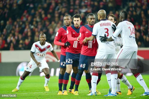 Aurelien CHEDJOU / Marko BASA / Salomon KALOU - - Lille / Bordeaux - 27e journee de Ligue 1, Photo: Dave Winter / Icon Sport