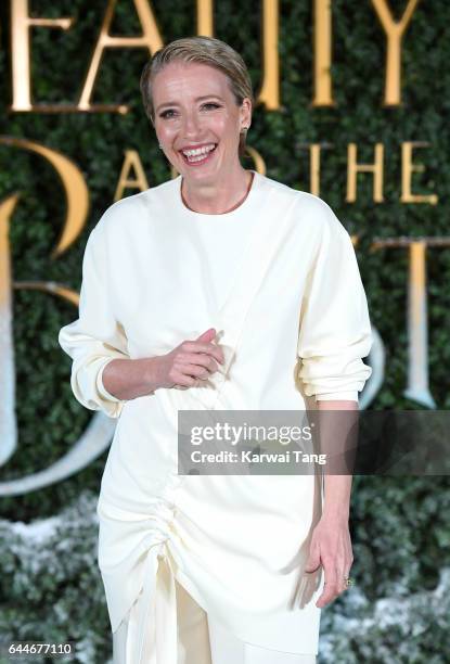 Emma Thompson attends the UK launch event for "Beauty And The Beast" at Spencer House on February 23, 2017 in London, England.