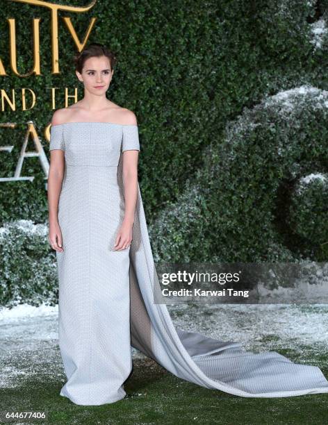 Emma Watson attends the UK launch event for "Beauty And The Beast" at Spencer House on February 23, 2017 in London, England.