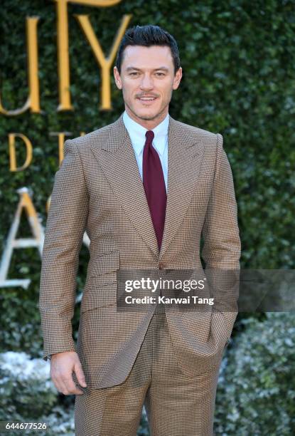 Luke Evans attends UK launch event for "Beauty And The Beast" at Spencer House on February 23, 2017 in London, England.