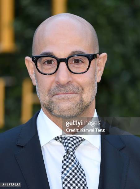 Stanley Tucci attends UK launch event for "Beauty And The Beast" at Spencer House on February 23, 2017 in London, England.