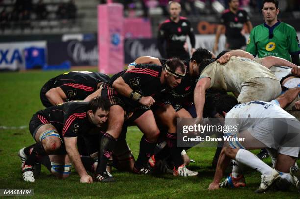 David LYONS / David ATTOUB - - Stade Francais / Bayonne - 15e journee de Top 14 , Photo: Dave Winter / Icon Sport