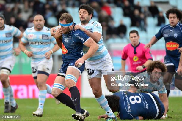 Remi VAQUIN / Fabrice ESRTABANEZ - - Racing Metro 92 / Agen - 14e journee de Top 14 -, Photo: Dave Winter / Icon Sport,