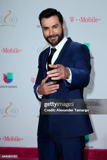 Actor David Zepeda attends Univision's 29th Edition of Premio Lo Nuestro A La Musica Latina at the American Airlines Arena on February 23, 2017 in...