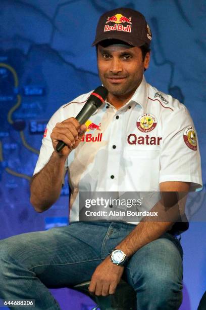 Nasser Al Attiyah - - Conference de presse Redbull team Dakar - Paris , Photo : Alain Bourdaux / Icon Sport