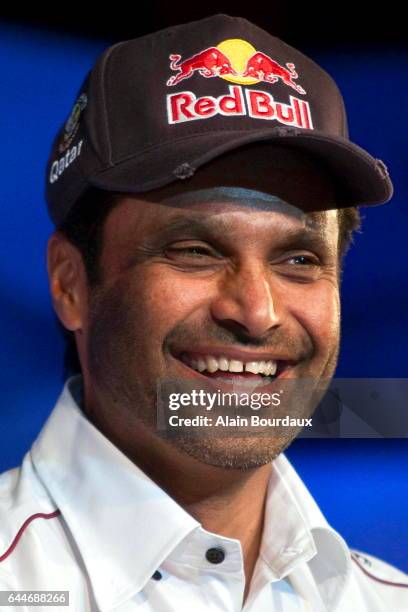 Nasser Al Attiyah - - Conference de presse Redbull team Dakar - Paris , Photo : Alain Bourdaux / Icon Sport,