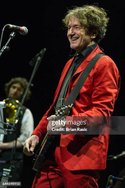 Goran Bregovic of Goran Bregovic & Bijelo Dugme performs at The Eventim Apollo on February 23, 2017 in London, United Kingdom.