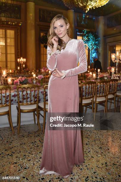 Fiammetta Cicogna attends the Tiffany&Co And Luisa Beccaria party during Milan Fashion Week Fall/Winter 2017/18 on February 23, 2017 in Milan, Italy.