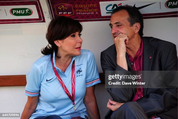 Liane FOLY / Bruno BINI - - France / Australie - Match de preparation pour Euro 2013 -Angers , Photo: Dave Winter / Icon Sport