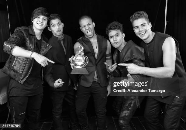 Poses at Univision's 29th Edition of Premio Lo Nuestro A La Musica Latina at the American Airlines Arena on February 23, 2017 in Miami, Florida.