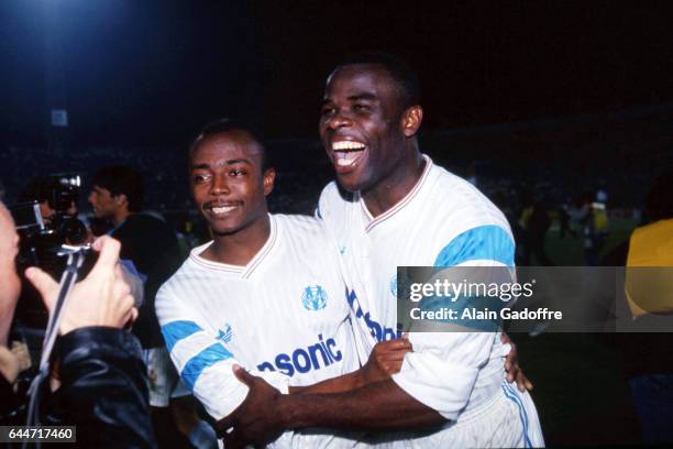 Abedi PELE / Basile BOLI - - Marseille / Milan AC - Finale de la Ligue des Champions 1993 -, Photo : Alain Gadoffre / Icon Sport