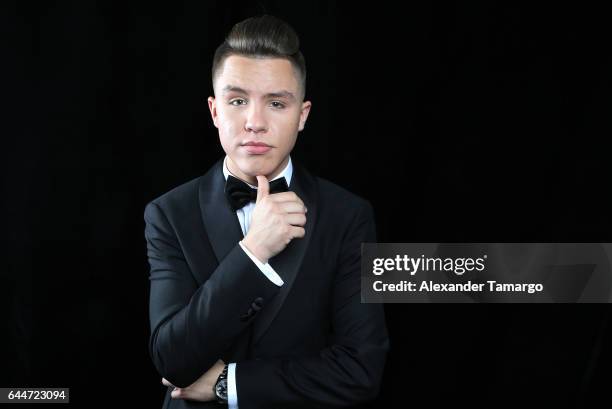 Jonatan Sanchez poses at Univision's 29th Edition of Premio Lo Nuestro A La Musica Latina at the American Airlines Arena on February 23, 2017 in...