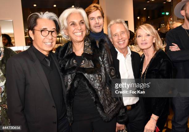 Kenzo Takada, architect Linda Pinto, Jean Christophe Laizeau from LVMH, architect Ed Tuttle and Ruth Obadia attend 'Facade16' Magazine Issue Launch...