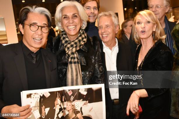 Kenzo Takada, architect Linda Pinto, Jean Christophe Laizeau from LVMH, architect Ed Tuttle and Ruth Obadia attend 'Facade16' Magazine Issue Launch...