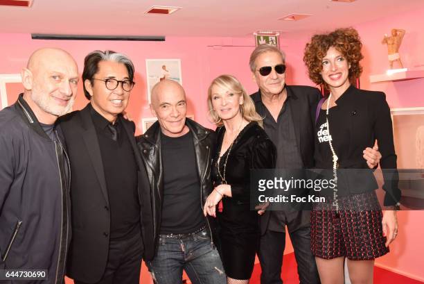 Gilles Blanchard, Kenzo Takada, Pierre Commoy, Ruth Obadia, Alain Benoist and Lydia Goldberg attend 'Facade16' Magazine Issue Launch at Colette on...