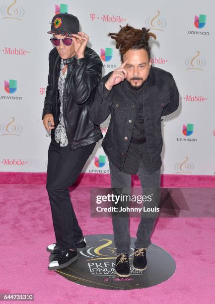 Locos Por Juana attends Univision's 29th Edition of Premio Lo Nuestro A La Musica Latina at the American Airlines Arena on February 23, 2017 in...