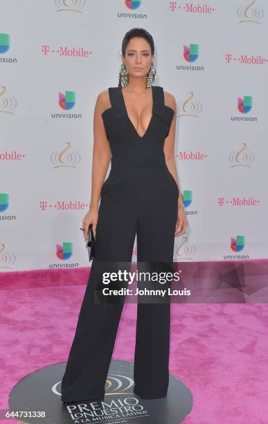 Aleyda Ortiz attends Univision's 29th Edition of Premio Lo Nuestro A La Musica Latina at the American Airlines Arena on February 23, 2017 in Miami,...