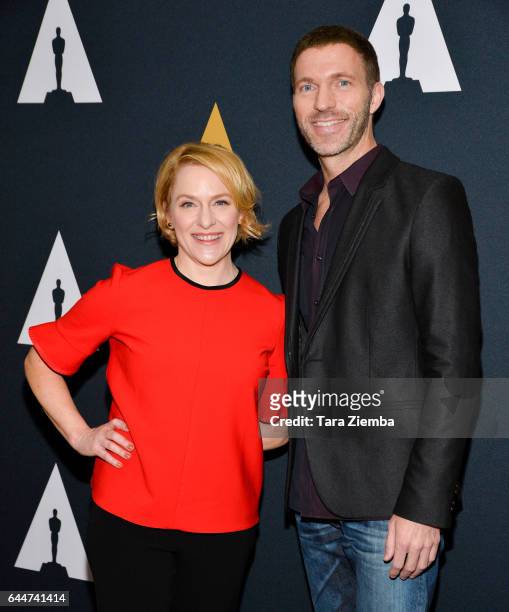Arianne Sutner and Travis Knight, nominated for their film 'Kubo and the Two Strings,' arrive to the 89th Annual Academy Awards Oscar Week reception...