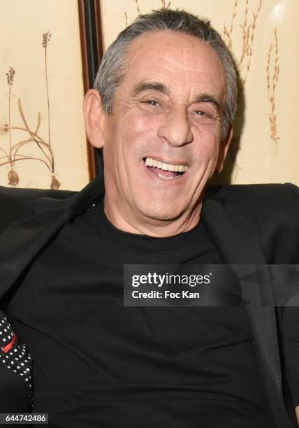 Thierry Ardisson attends '"Facade 16" Magazine After Party at Hotel Costes on February 23, 2017 in Paris, France.