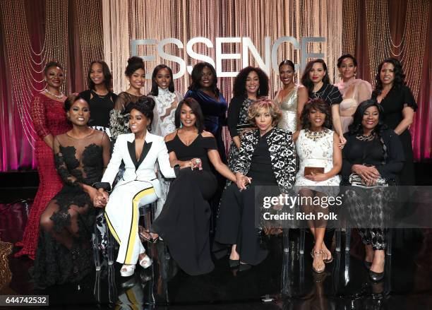 Editor in Chief at Essence Magazine Vanessa K. De Luca, Quvenzhane Wallis, Yara Shahidi, Aja Naomi King, Danielle Brooks, Shonda Rhimes, Vicky Jeudy,...