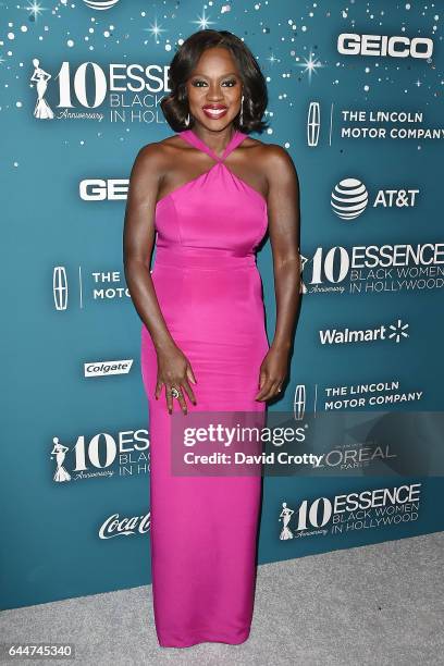 Viola Davis attends the Essence 10th Annual Black Women In Hollywood Awards Gala at the Beverly Wilshire Four Seasons Hotel on February 23, 2017 in...