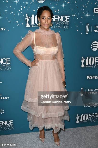 Tracee Ellis Ross attends the Essence 10th Annual Black Women In Hollywood Awards Gala at the Beverly Wilshire Four Seasons Hotel on February 23,...