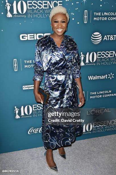 Cynthia Erivo attends the Essence 10th Annual Black Women In Hollywood Awards Gala - Arrivals at the Beverly Wilshire Four Seasons Hotel on February...